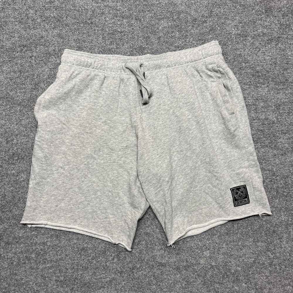 DIXXON Sweat Shorts Mens XL Gray French Terry Athletic Pockets